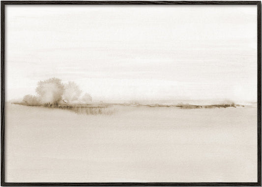 Watercolor landscape N 50 Sepia