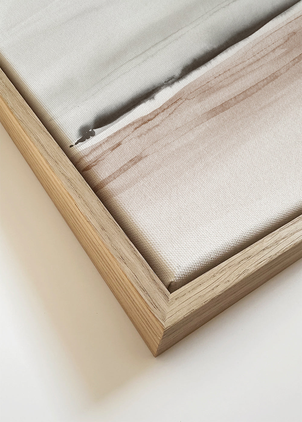 Watercolor ocean in earthy tones