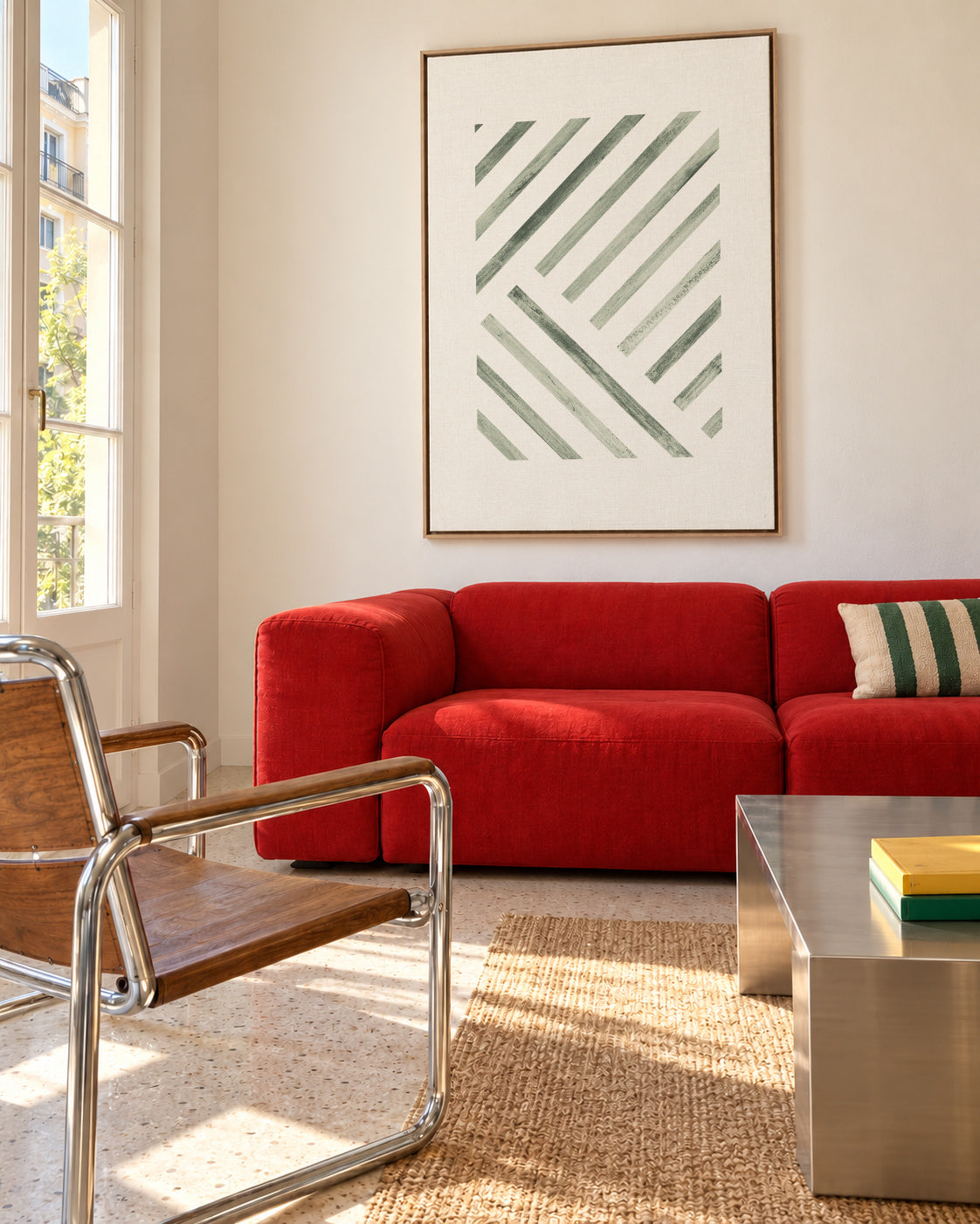 Edge 01 - Framed canvas in an interior