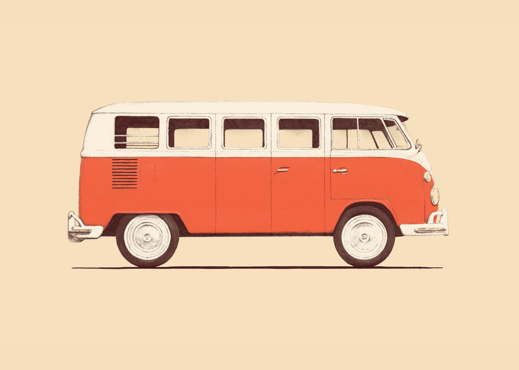 Red Van - Unframed art print