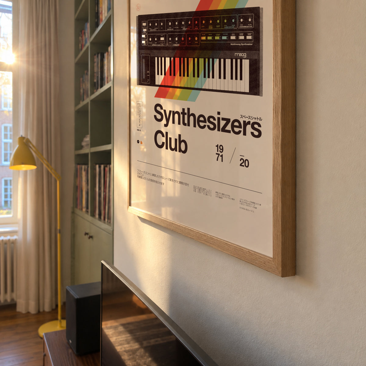 Synthesizers Club - Framed poster detail