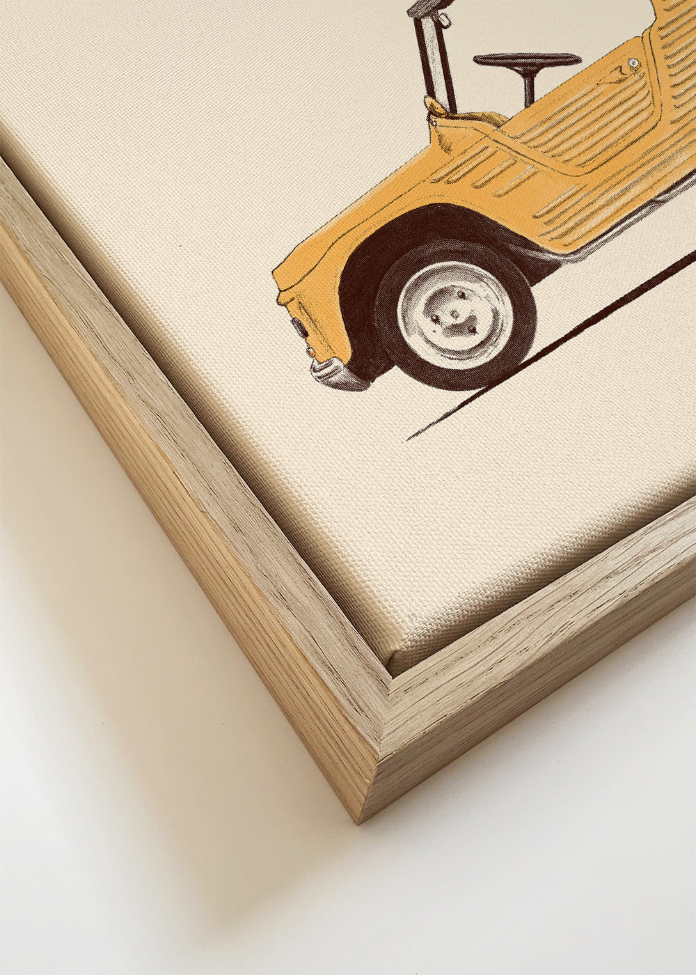 Vintage Car with Surfboard