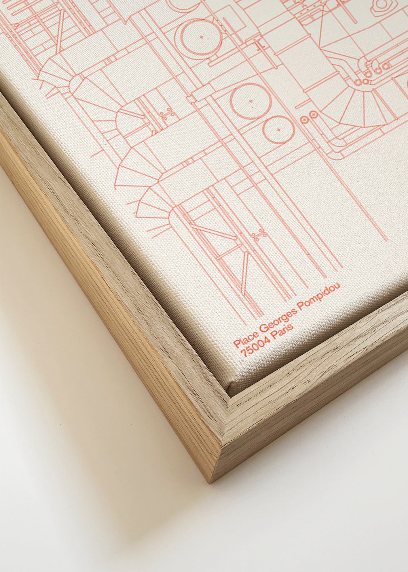 Arte para cucina Centre Pompidou schema tecnico