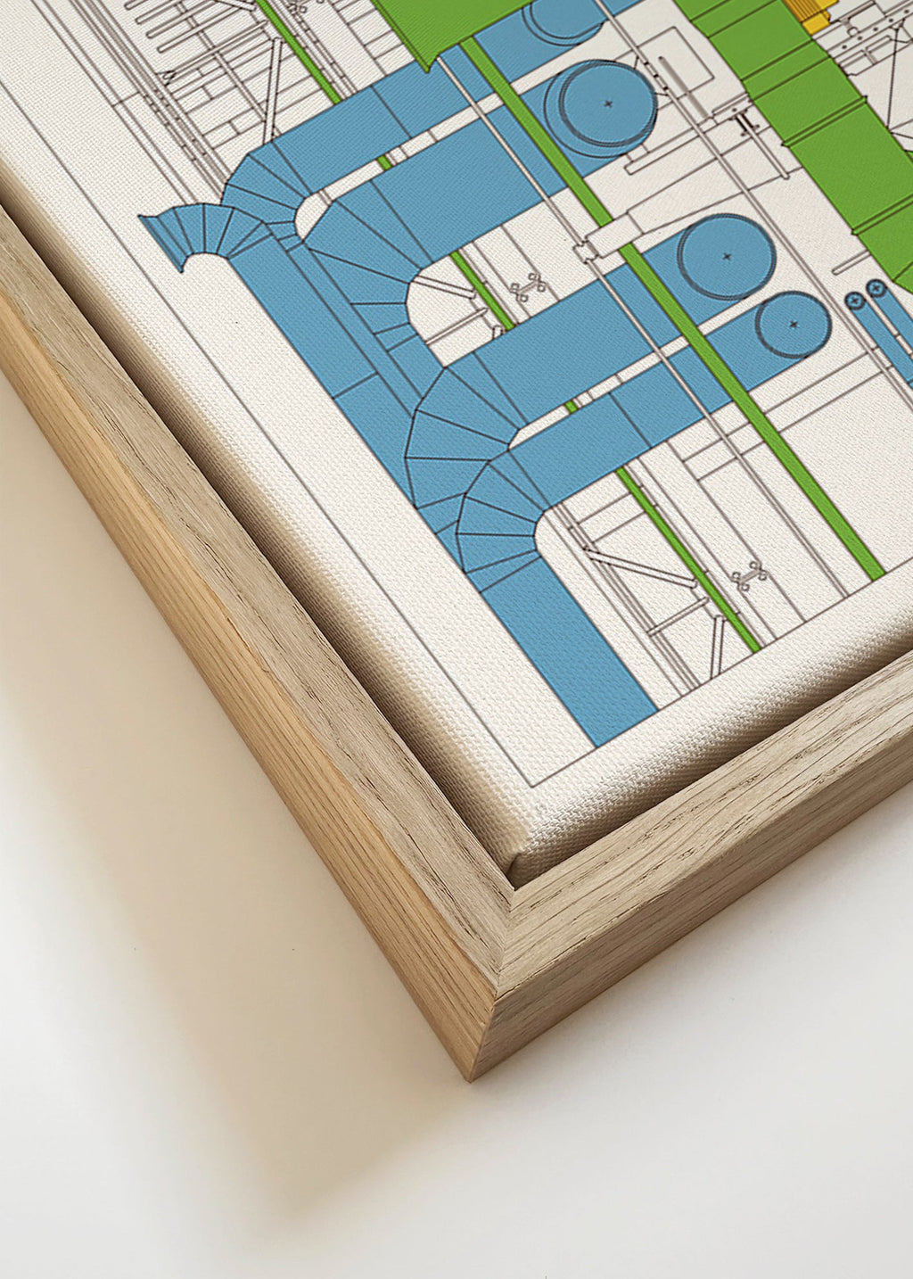 Arte da città Centre Pompidou, diagramma architettonico