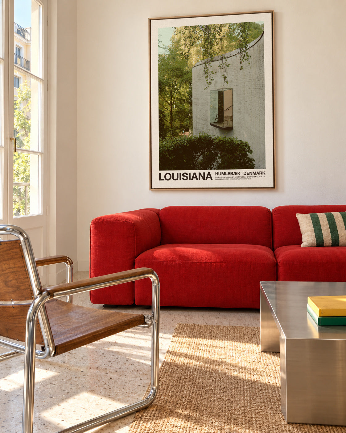 Louisiana - Curves - Framed canvas in an interior