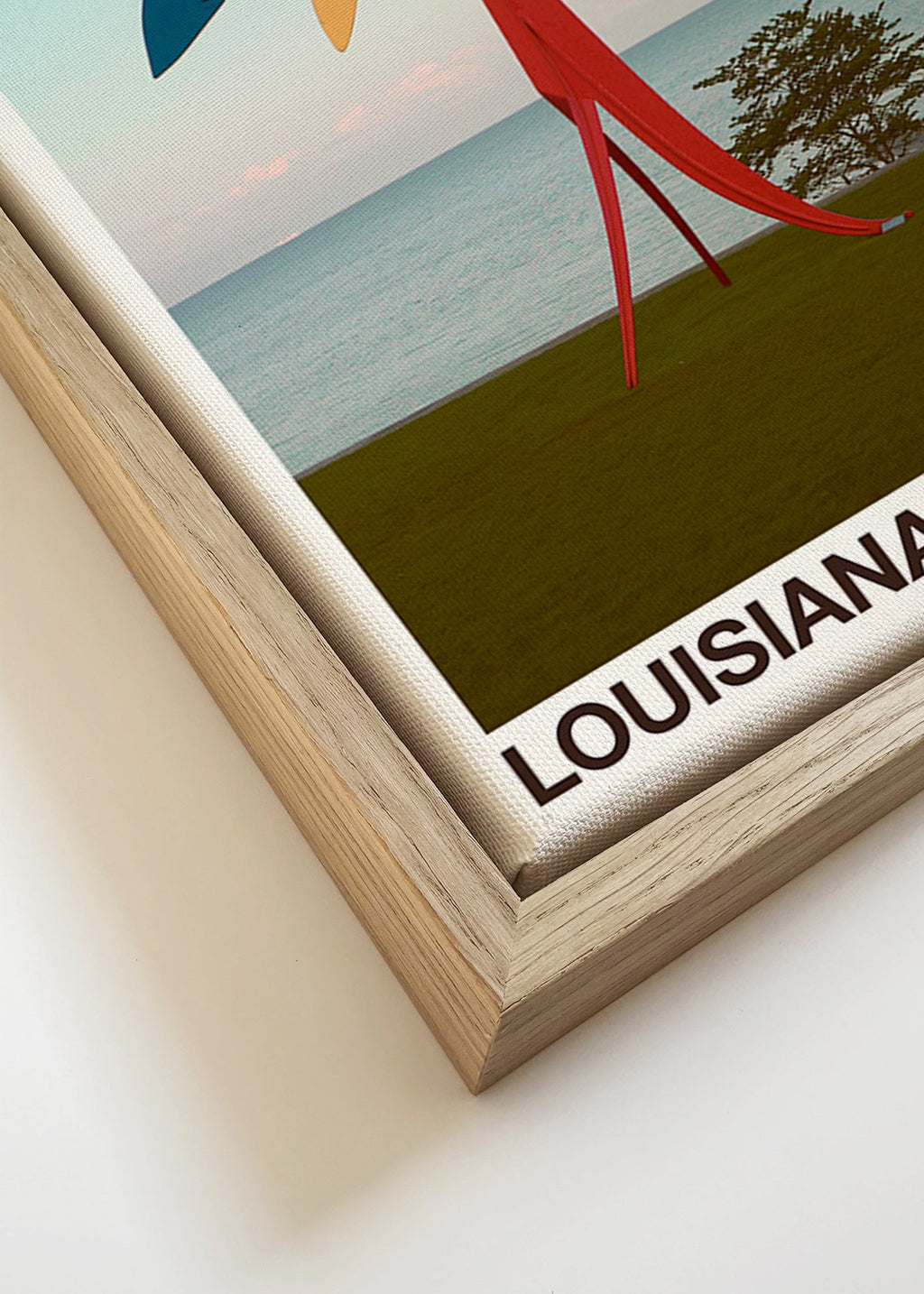 Poster di viaggio Louisiana con mobile scultoreo