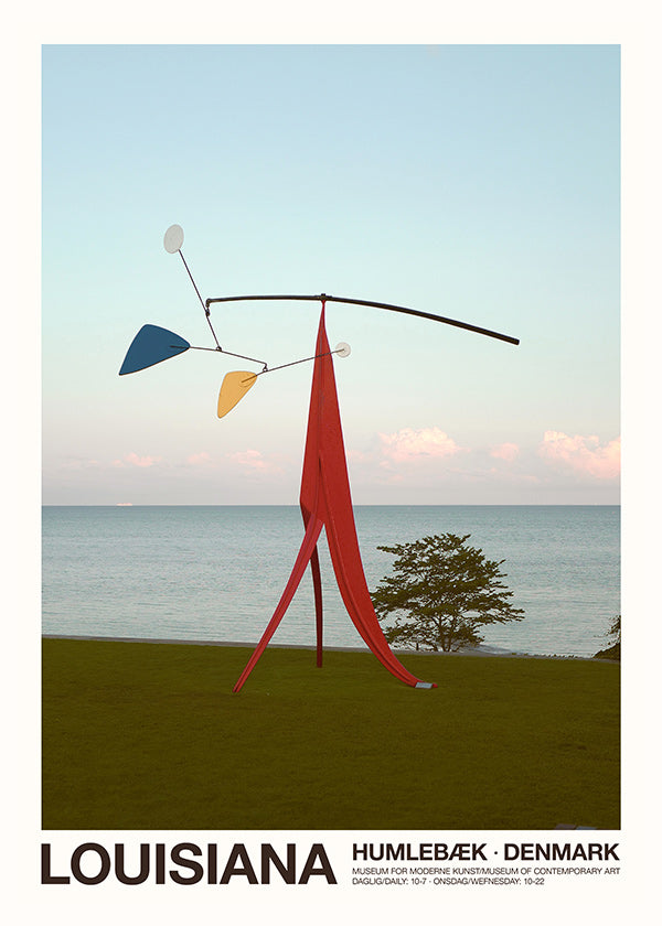 Poster di viaggio Louisiana con mobile scultoreo