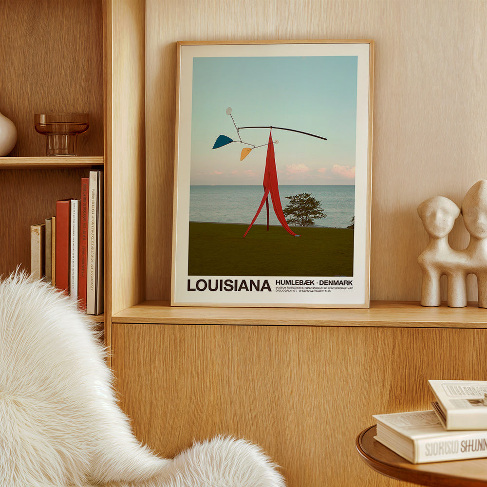 Poster di viaggio Louisiana con mobile scultoreo