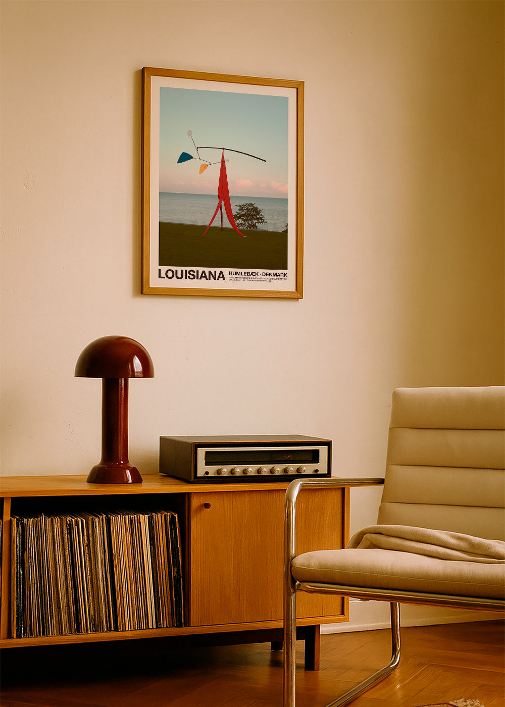 Poster di viaggio Louisiana con mobile scultoreo