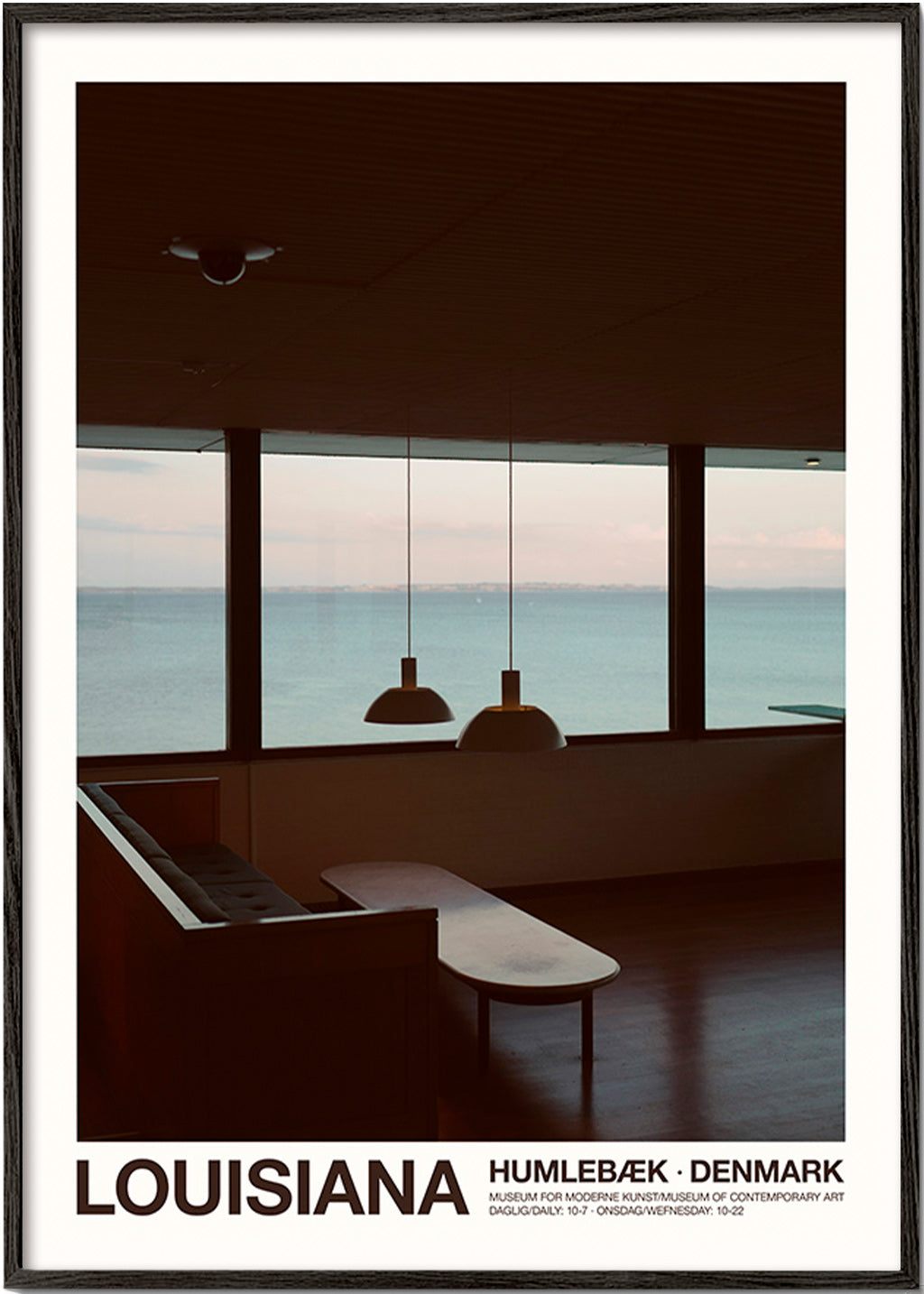 Quadro di città con vista sul mare