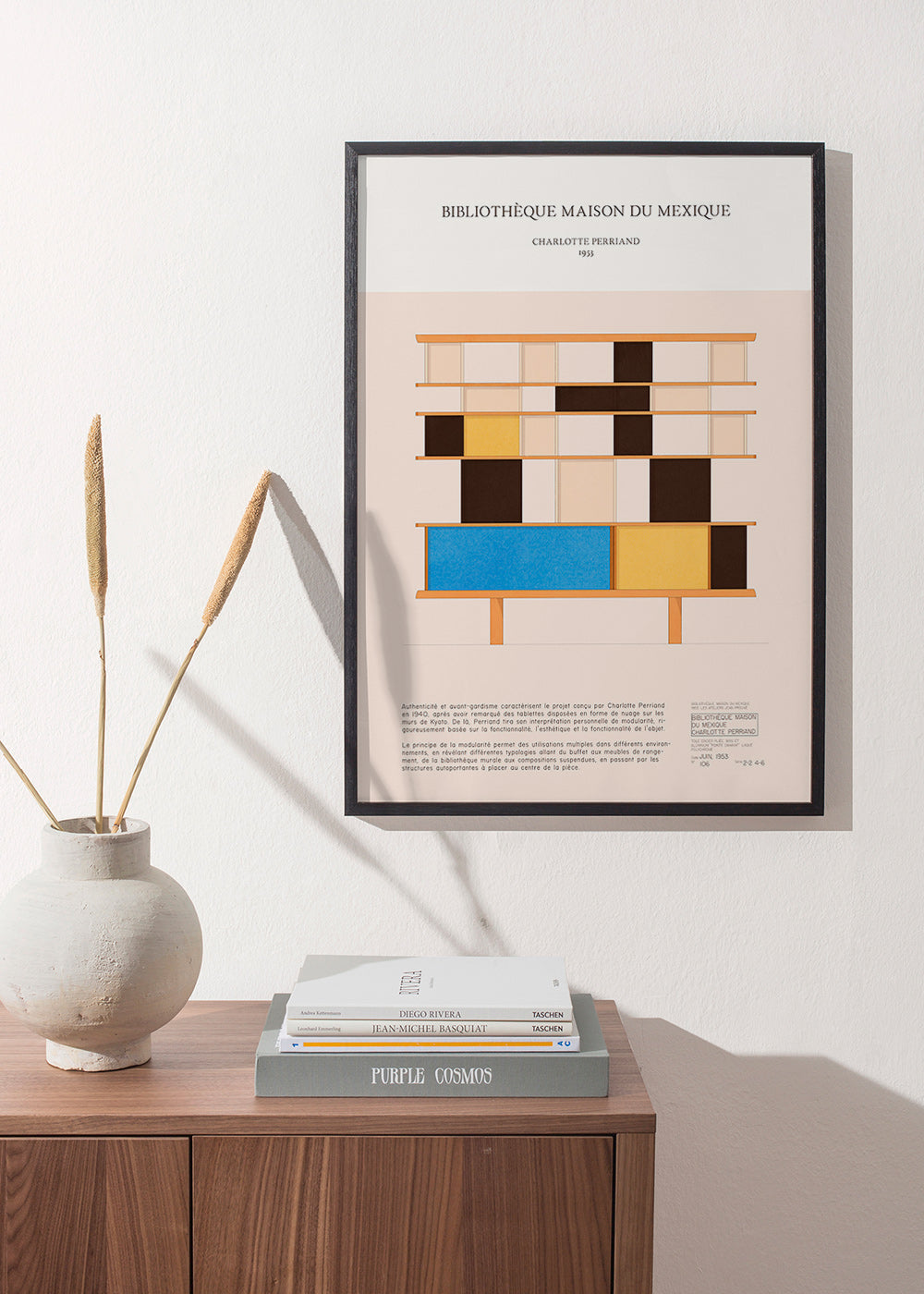 Illustrazione scaffale modulare 1955