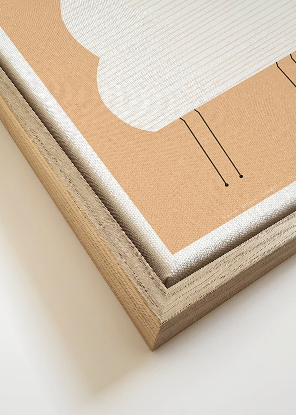 Illustrazione Noguchi Akari a linee minimaliste
