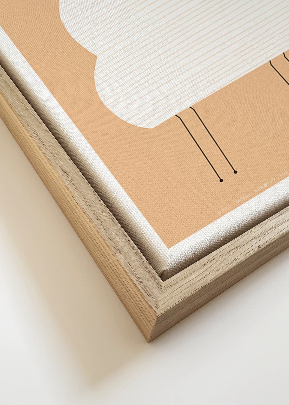 Illustrazione Noguchi Akari a linee minimaliste