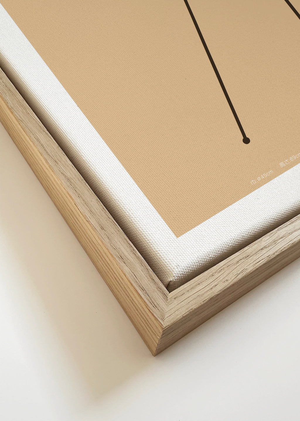 Noguchi - Akari 9A - Framed canvas detail