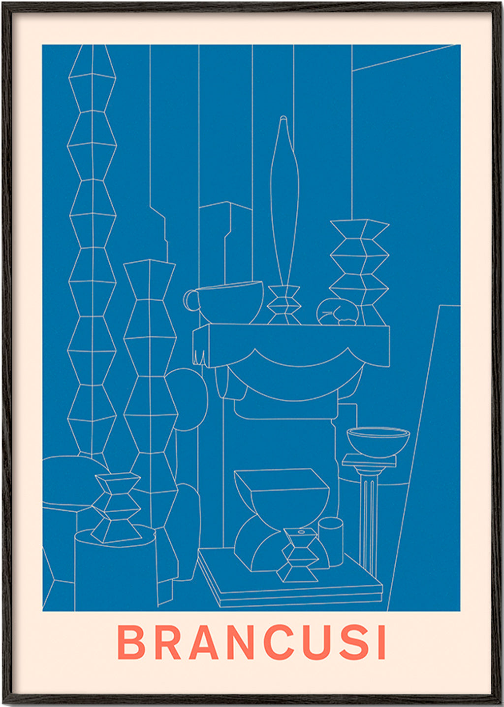 Illustrazione geometrica Brancusi