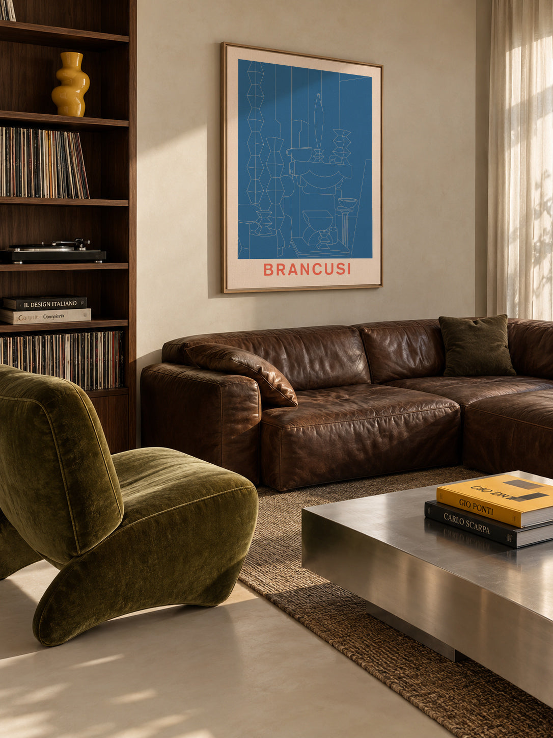 Brancusi - Framed canvas in an interior