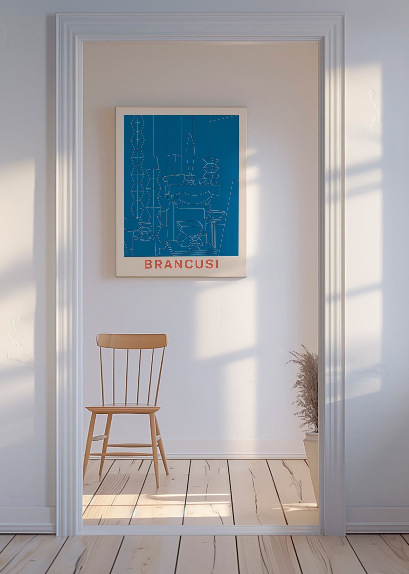 Illustrazione geometrica Brancusi