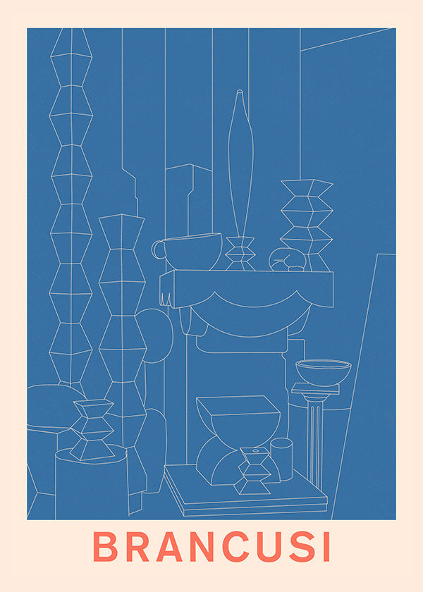 Illustrazione geometrica Brancusi