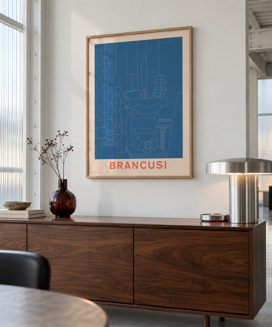 Brancusi - Framed poster in an interior