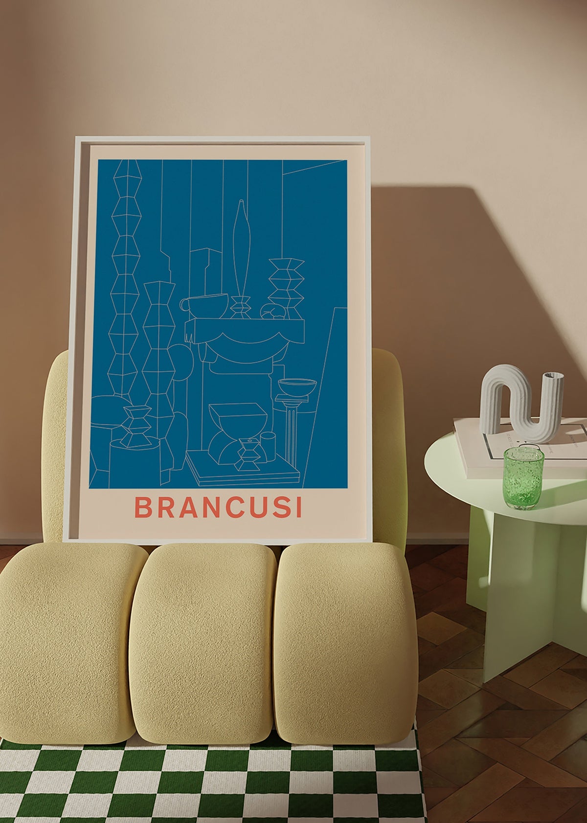 Illustrazione geometrica Brancusi