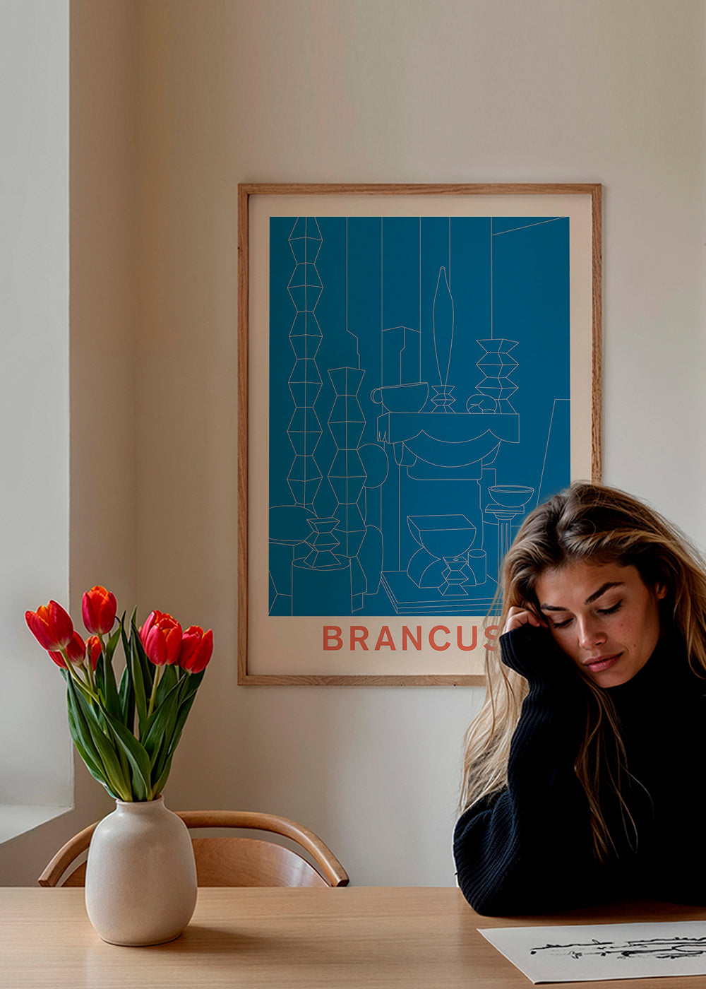 Illustrazione geometrica Brancusi