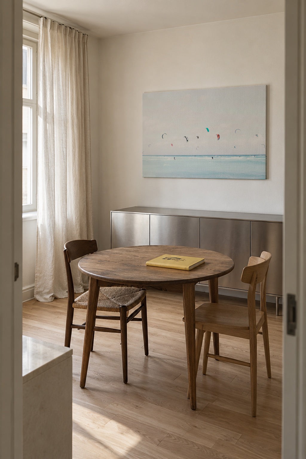 Kite Surfing - Unframed canvas in an interior