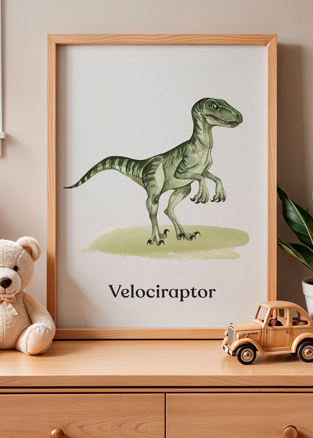 Opera Velociraptor per bambini