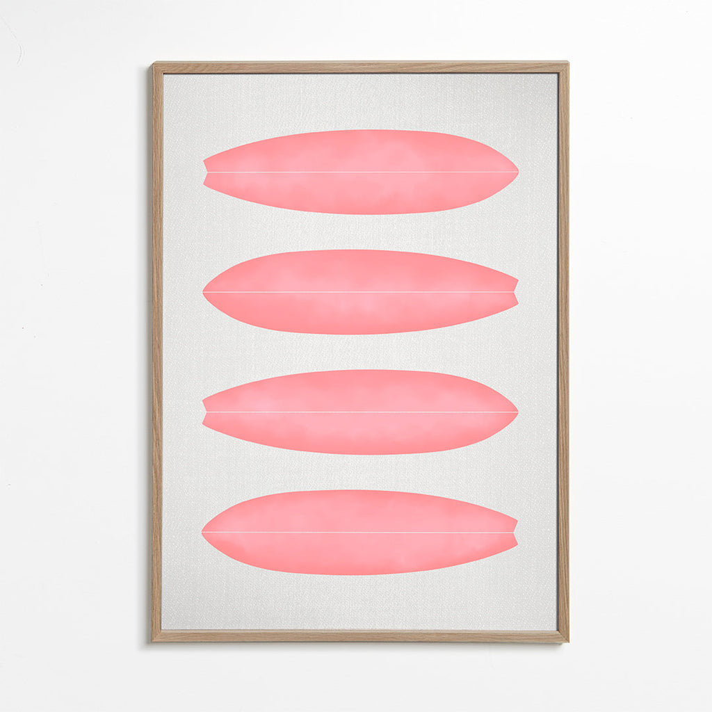 Surfboard in Pink