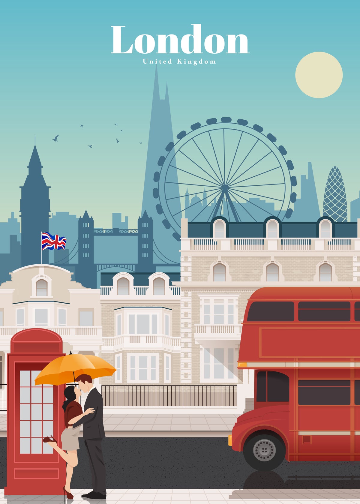 Travel to London - Unframed art print