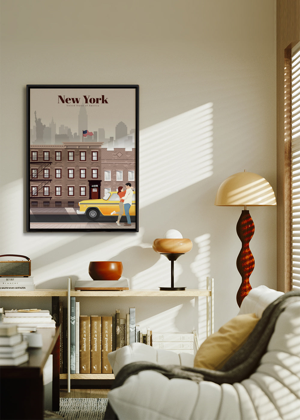 Travel to New York City - Framed canvas in an interior