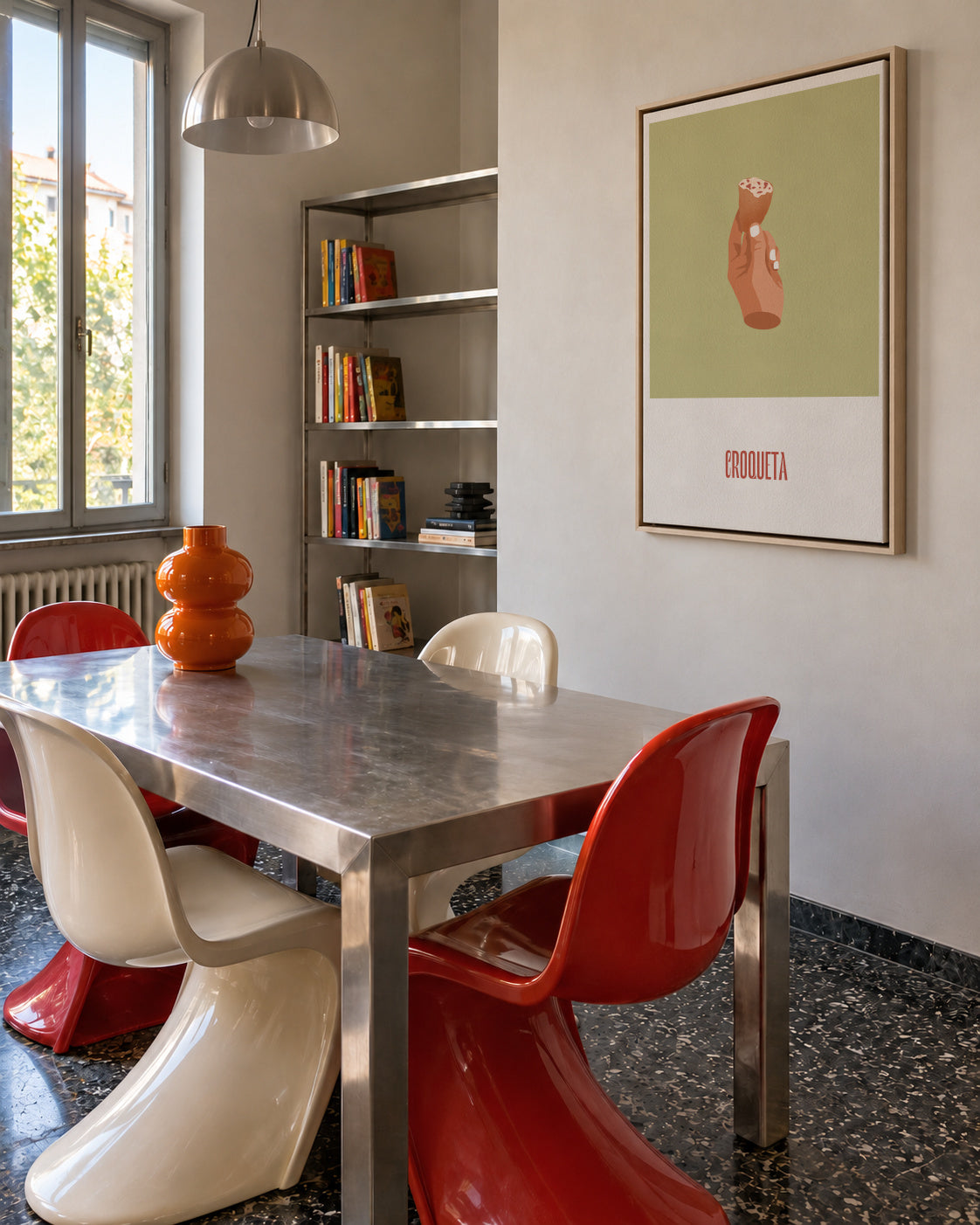Croqueta - Framed canvas in an interior