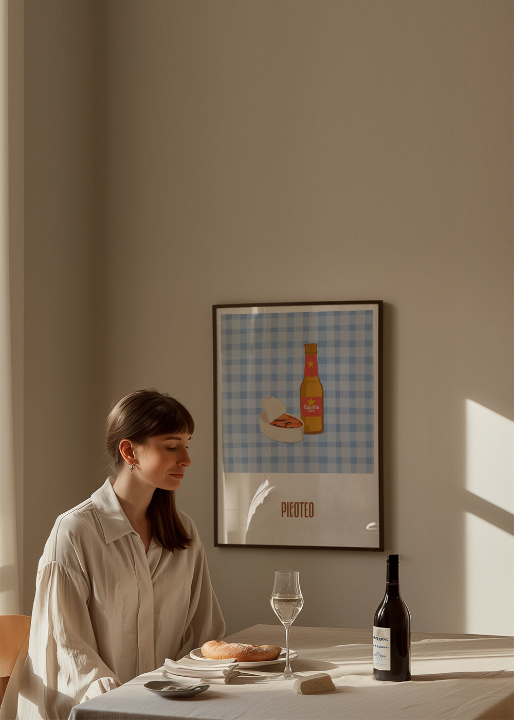 Picoteo - Framed poster in an interior