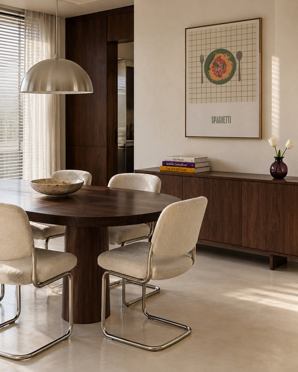Spaghetti - Framed canvas in an interior