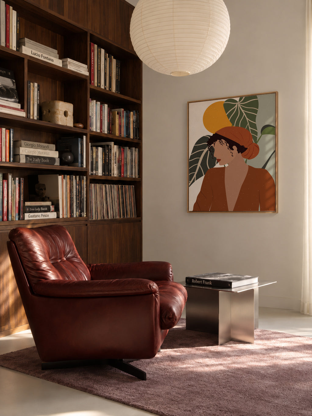 Boho Girl2 - Framed canvas in an interior