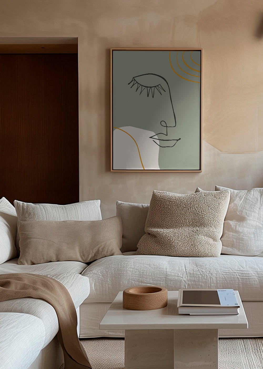 Closed Eyes-Line Art