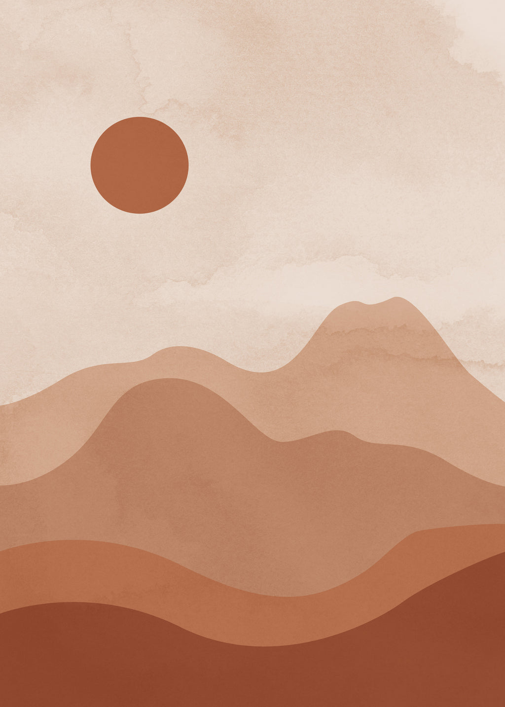 Landscape Sun - Unframed art print