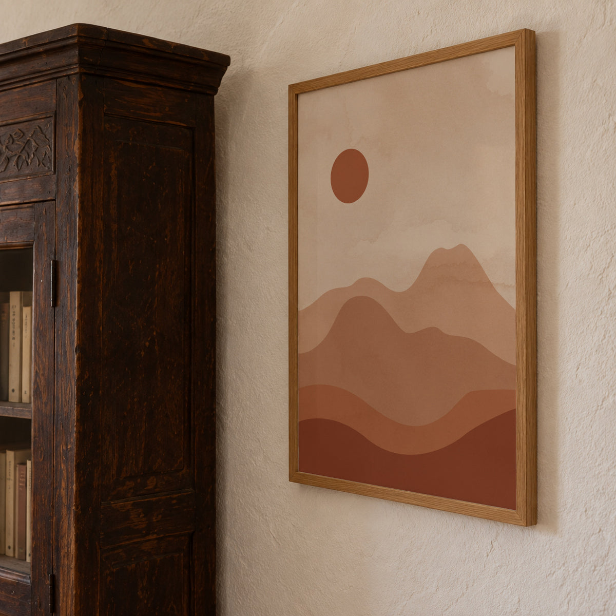 Landscape Sun - Framed poster detail