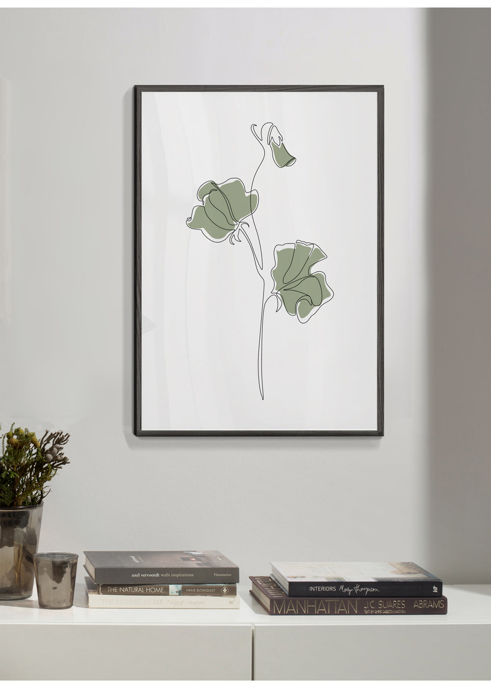 Quadro minimal Matcha Sweet Pea  Quadri moderni e stampe da parete –  Artesta