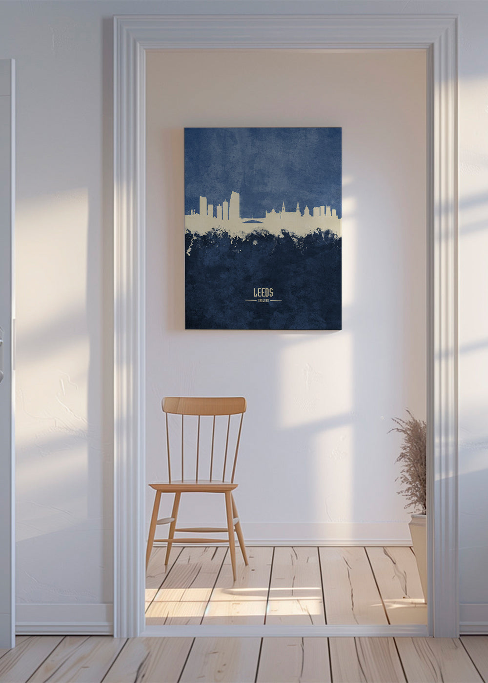 Leeds Skyline azul
