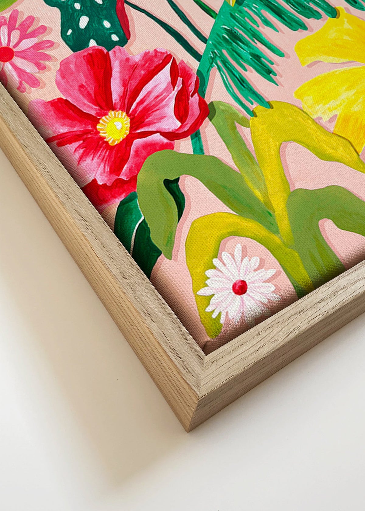Stampa botanica con fiori vivaci