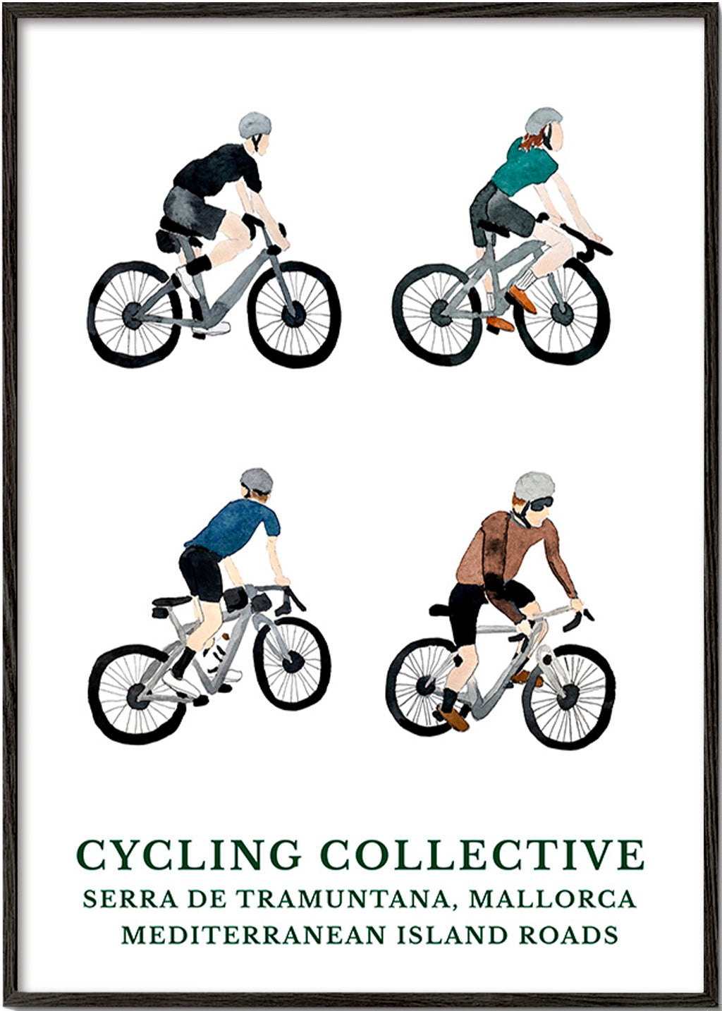 Arte sportiva Mallorca ciclisti