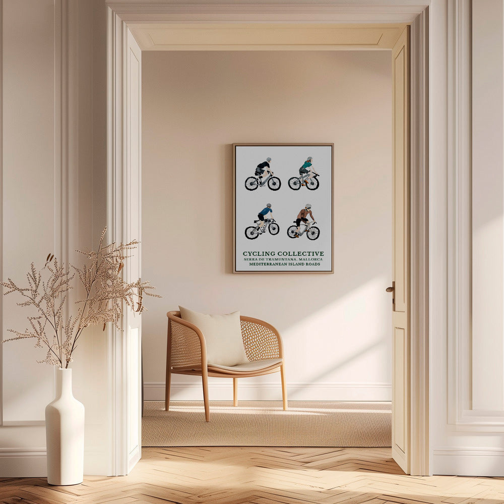 Arte sportiva Mallorca ciclisti
