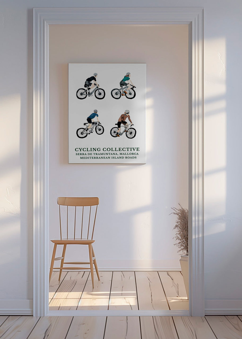 Arte sportiva Mallorca ciclisti