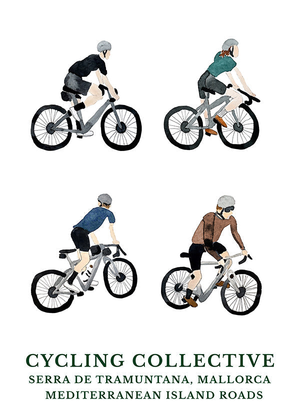 Arte sportiva Mallorca ciclisti