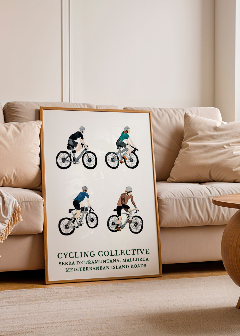 Arte sportiva Mallorca ciclisti