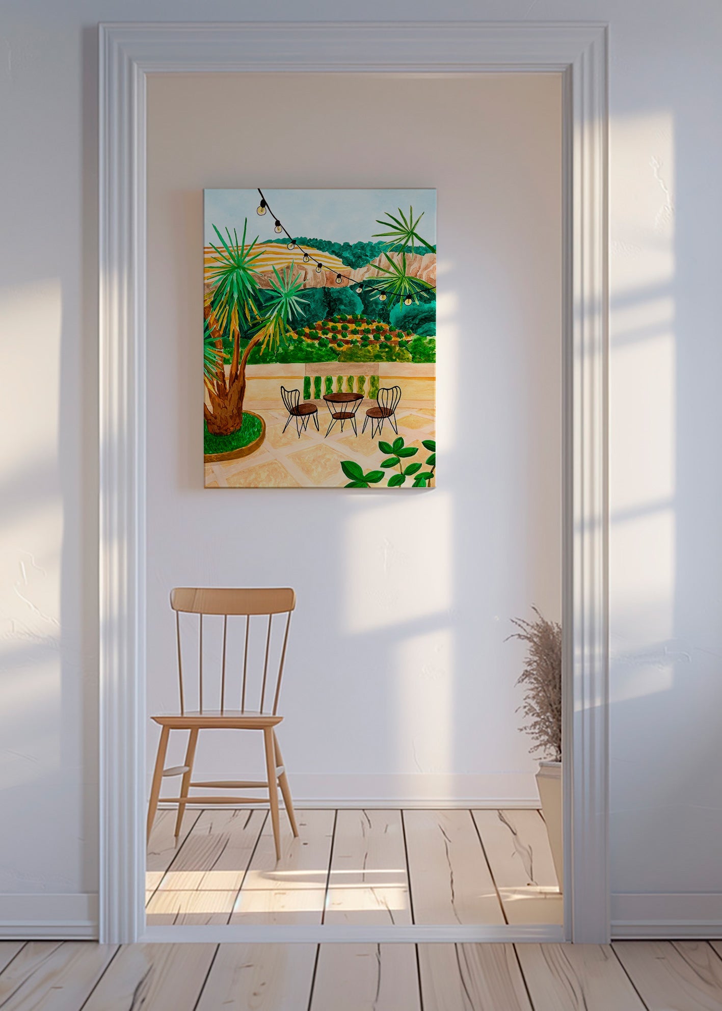 Stampa botanica: terrazza mediterranea