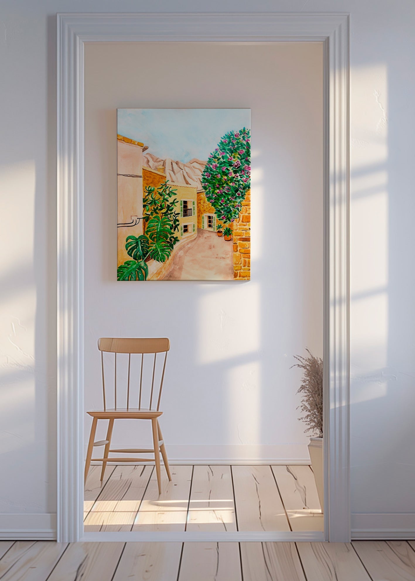 Arte paesaggistica: vicolo mediterraneo