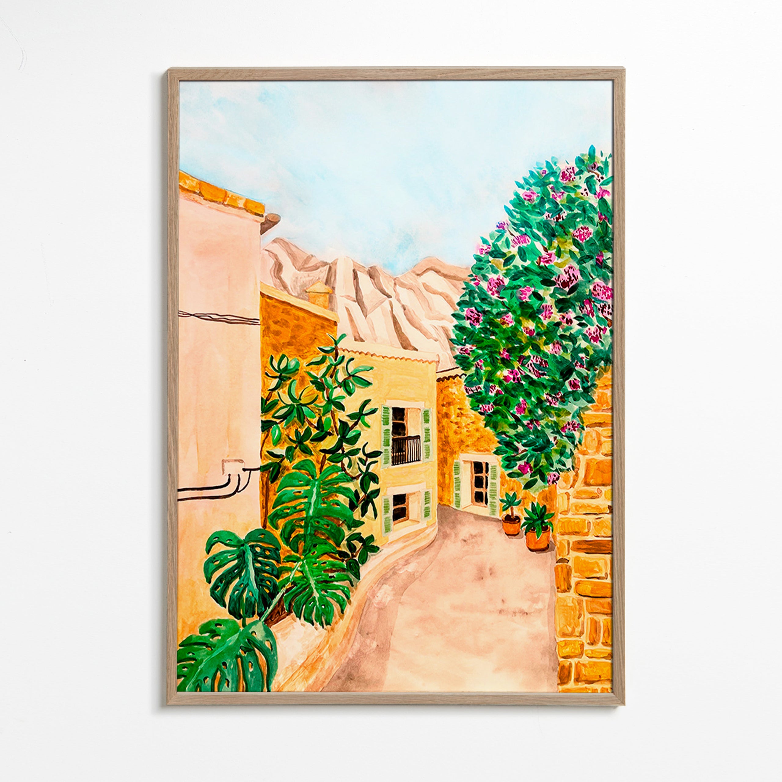 Arte paesaggistica: vicolo mediterraneo