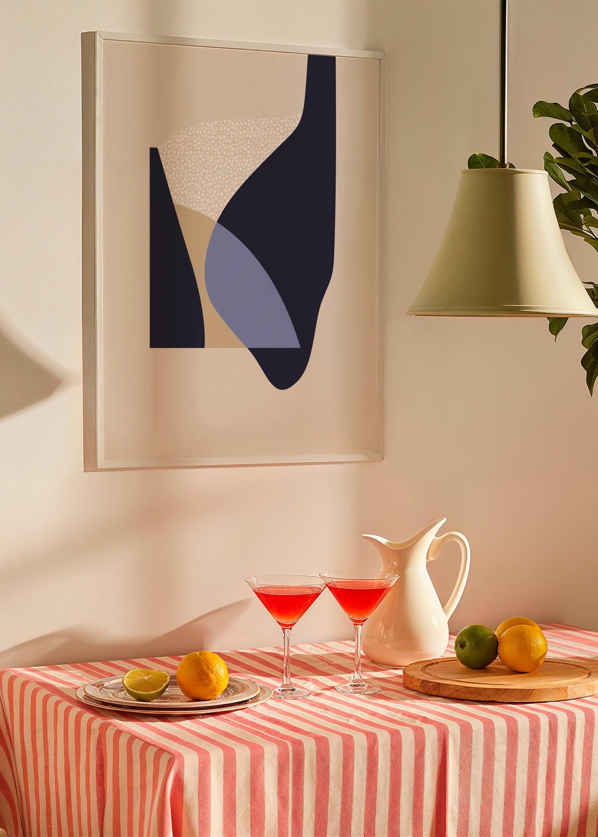 Form VII - Framed poster in an interior