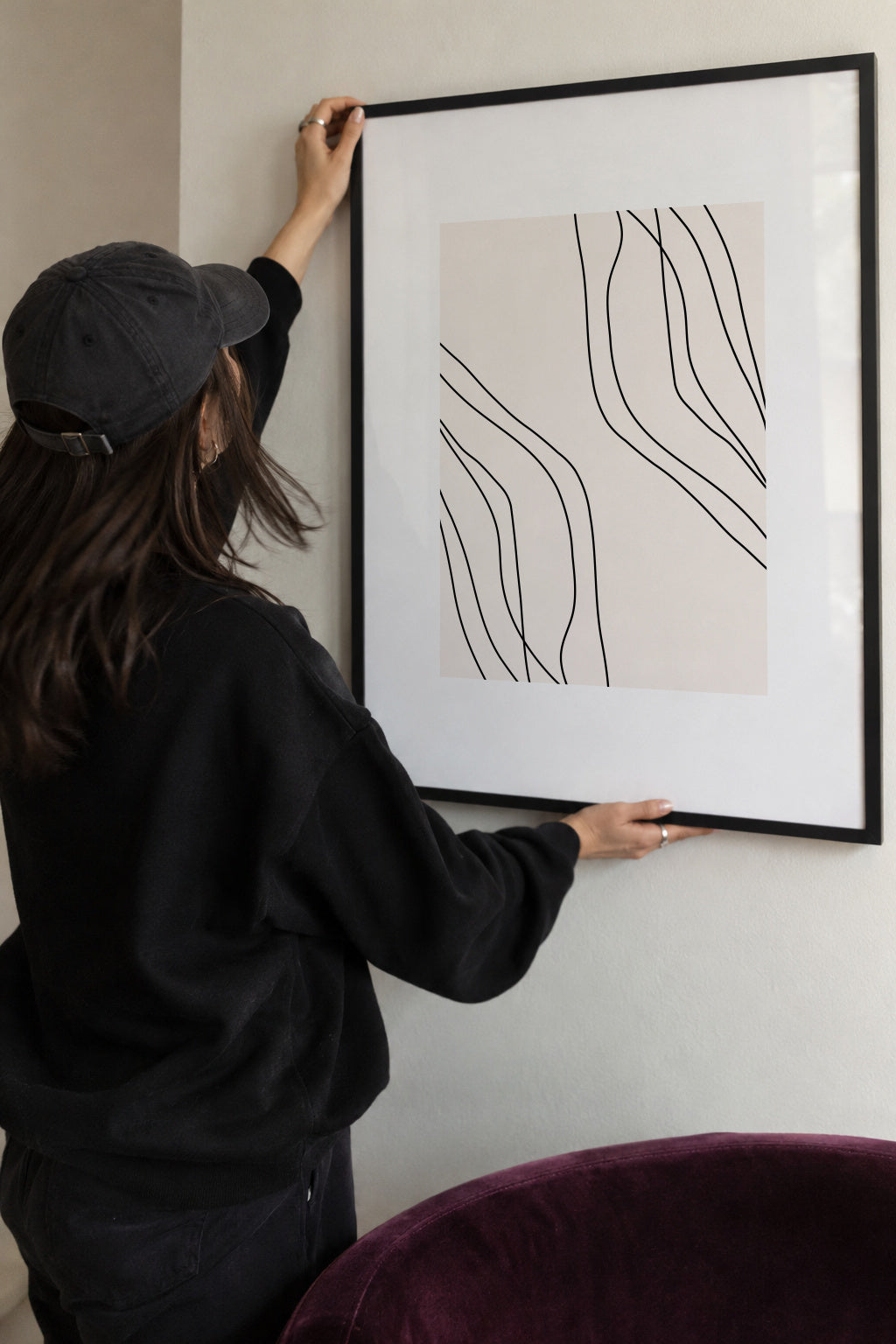 Bright Lines - Framed poster detail